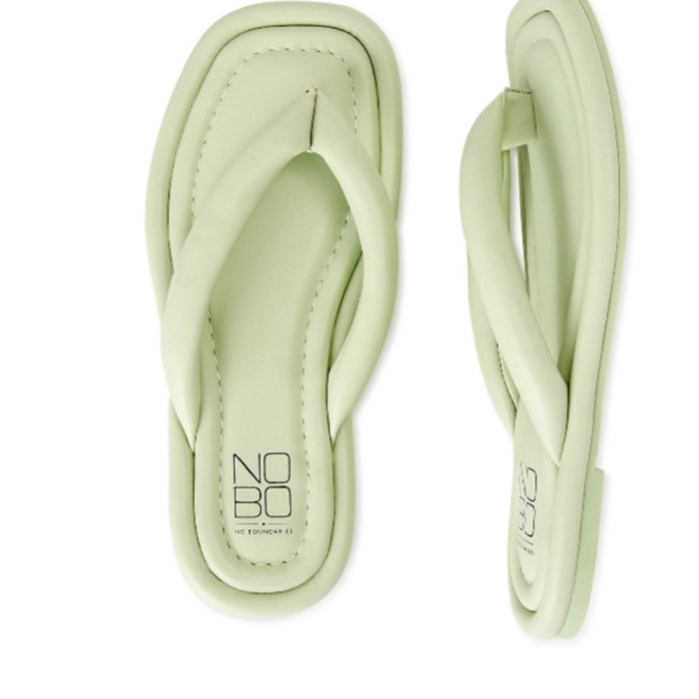 Women memory foam flip flops
